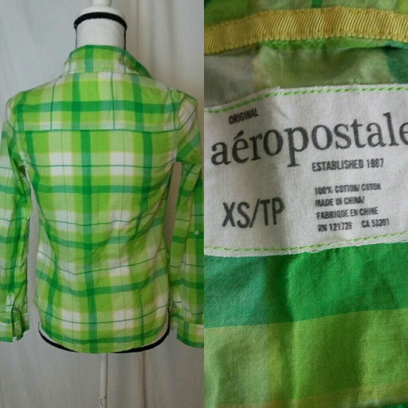 aeropostale Plaid Button Down - Picture 2 of 2